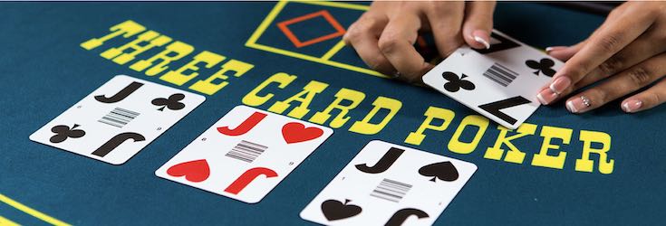 online 3 card poker game