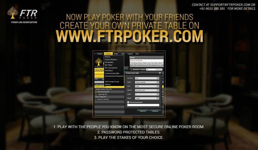 FTR poker site